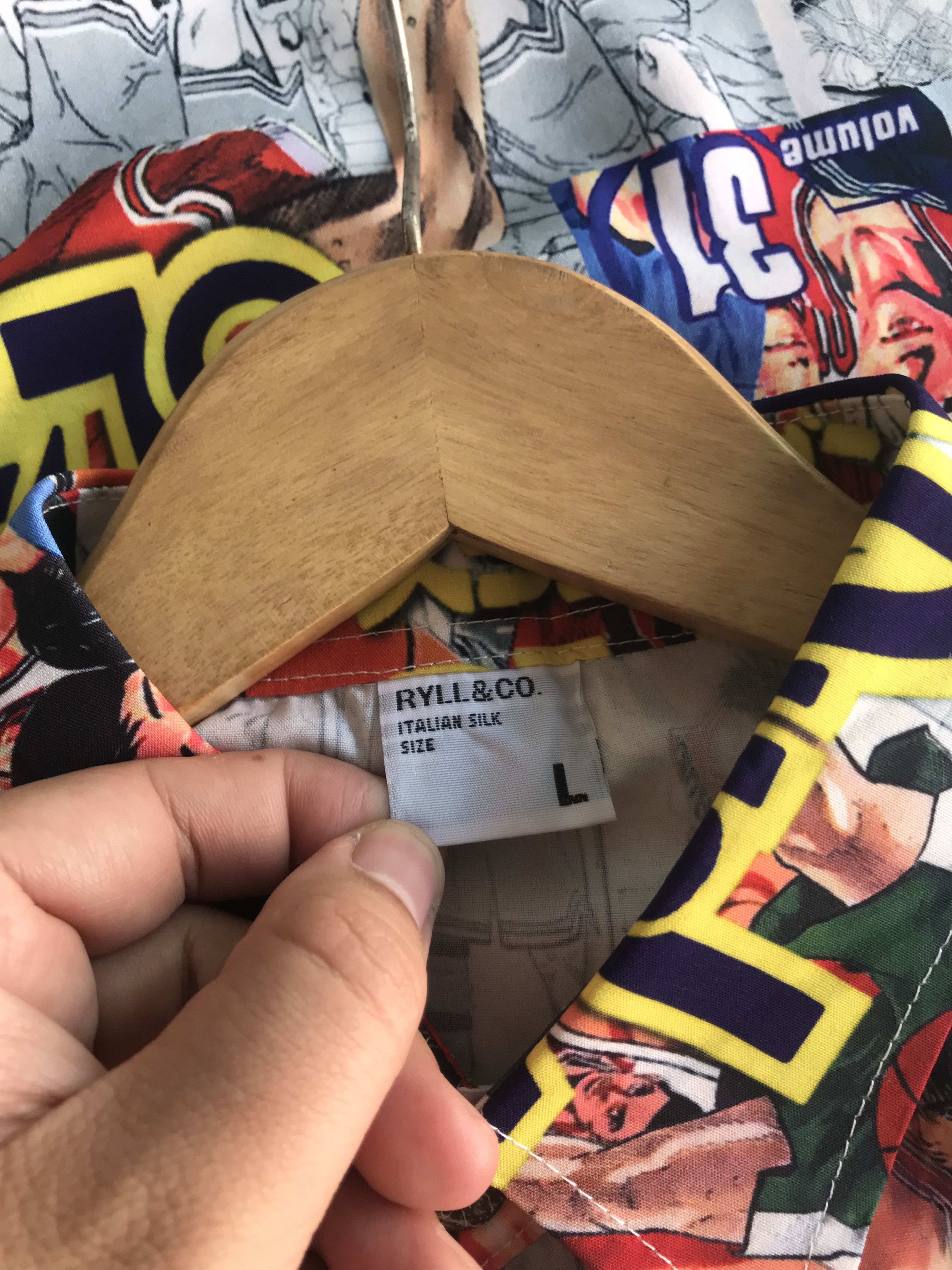 Anime × Japanese Brand × Vintage Vintage Anime Slam Dunk AOP Shirts Size US L / EU 52-54 / 3 - 6 Thumbnail