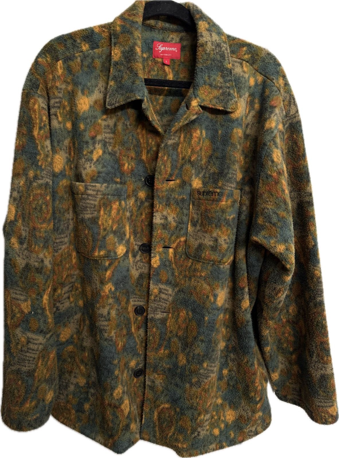 Supreme × Vintage Rare supreme button up fleece Size US XL / EU 56 / 4 - 1 Thumbnail