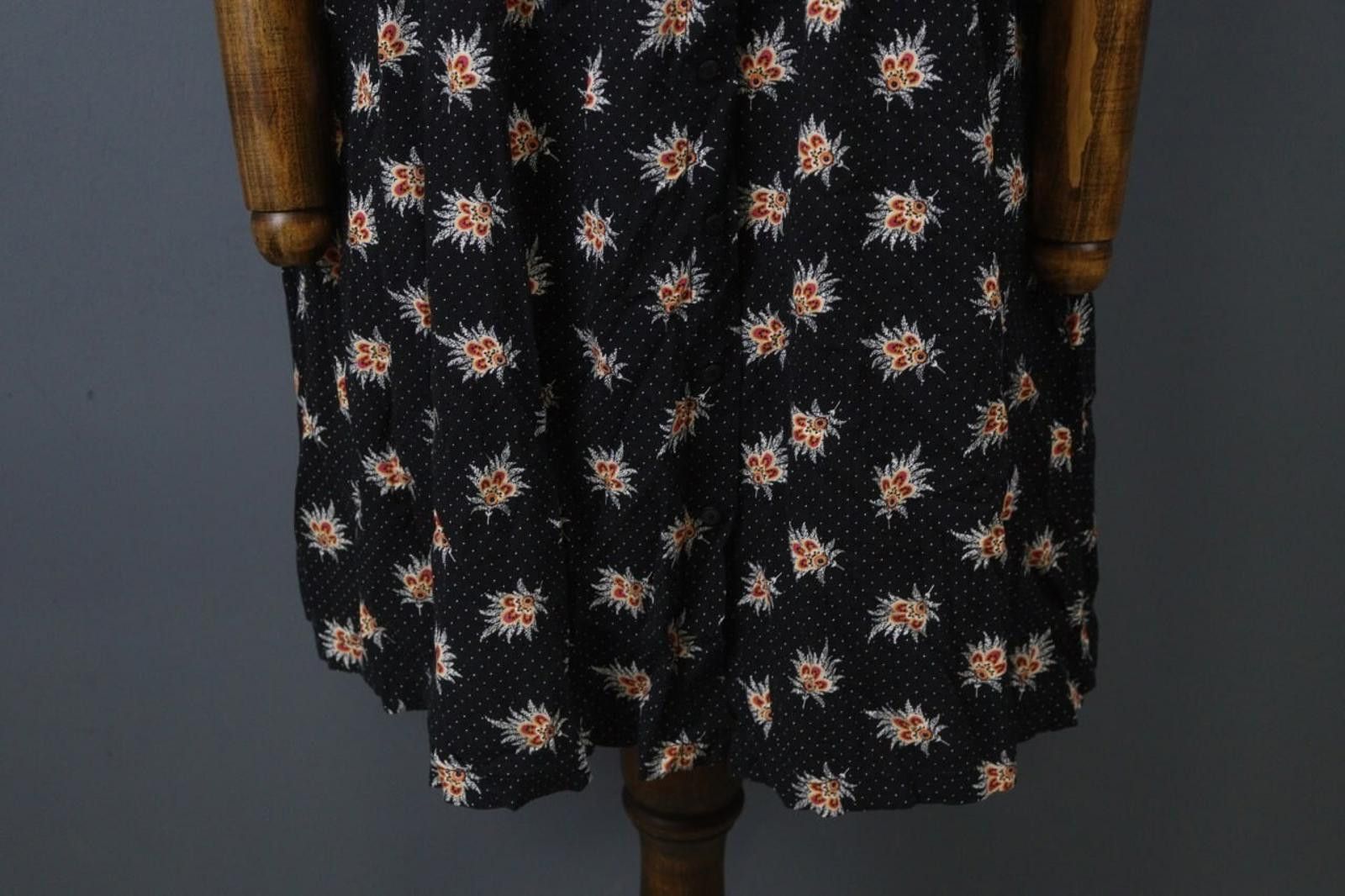 Polo Ralph Lauren Ralph Lauren Black Floral 100%Viscose Sheath Dress Size M Size M / US 6-8 / IT 42-44 - 3 Thumbnail