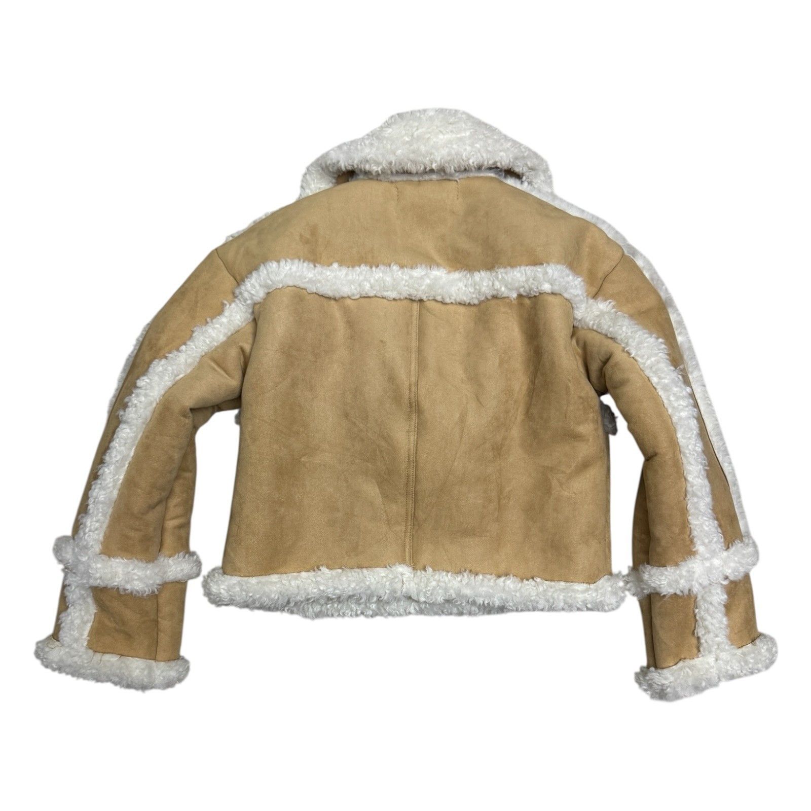 Other ALTAR'D STATE Faux Sherpa Faux Leather Cropped Jacket XS Size XS / US 0-2 / IT 36-38 - 2 Thumbnail