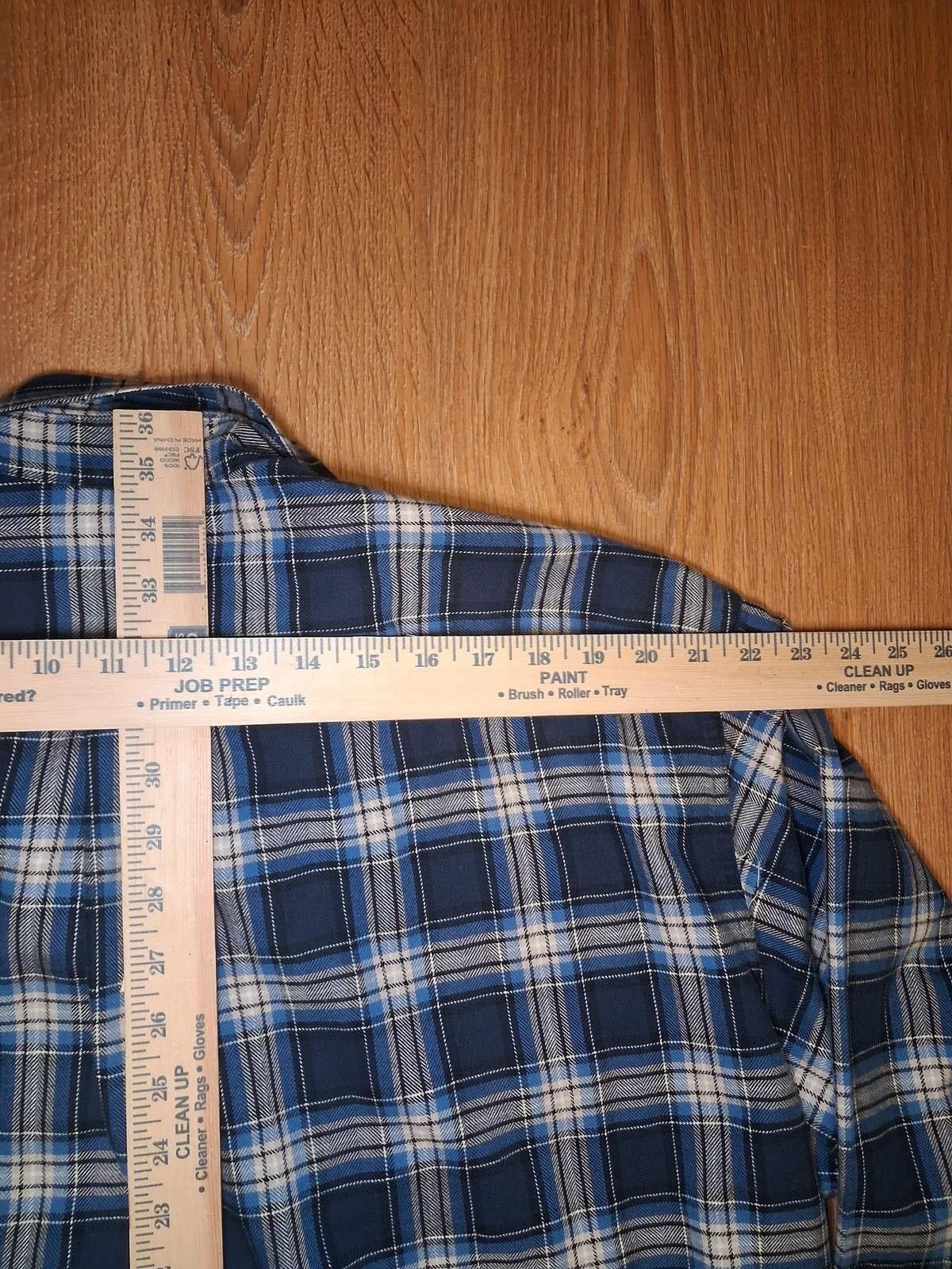 L.L. Bean LL Bean Flannel Button Up Shirt XXLT Blue Multicolor Plaid Size US XXL / EU 58 / 5 - 11 Thumbnail