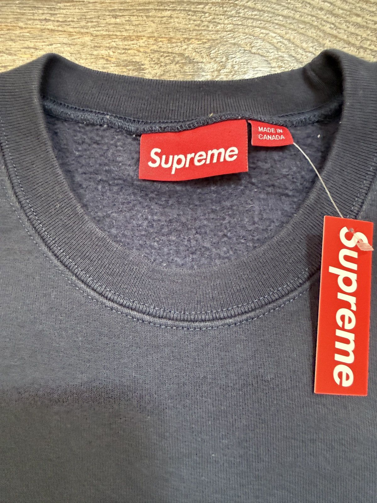 Supreme Supreme Plaid Arc Logo Crewneck XL Size US XL / EU 56 / 4 - 4 Thumbnail