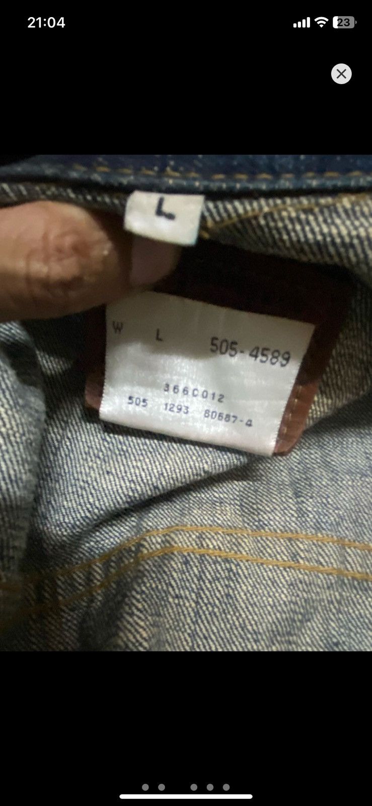 Levi's Levis western denim trucker jacket Size US L / EU 52-54 / 3 - 4 Thumbnail