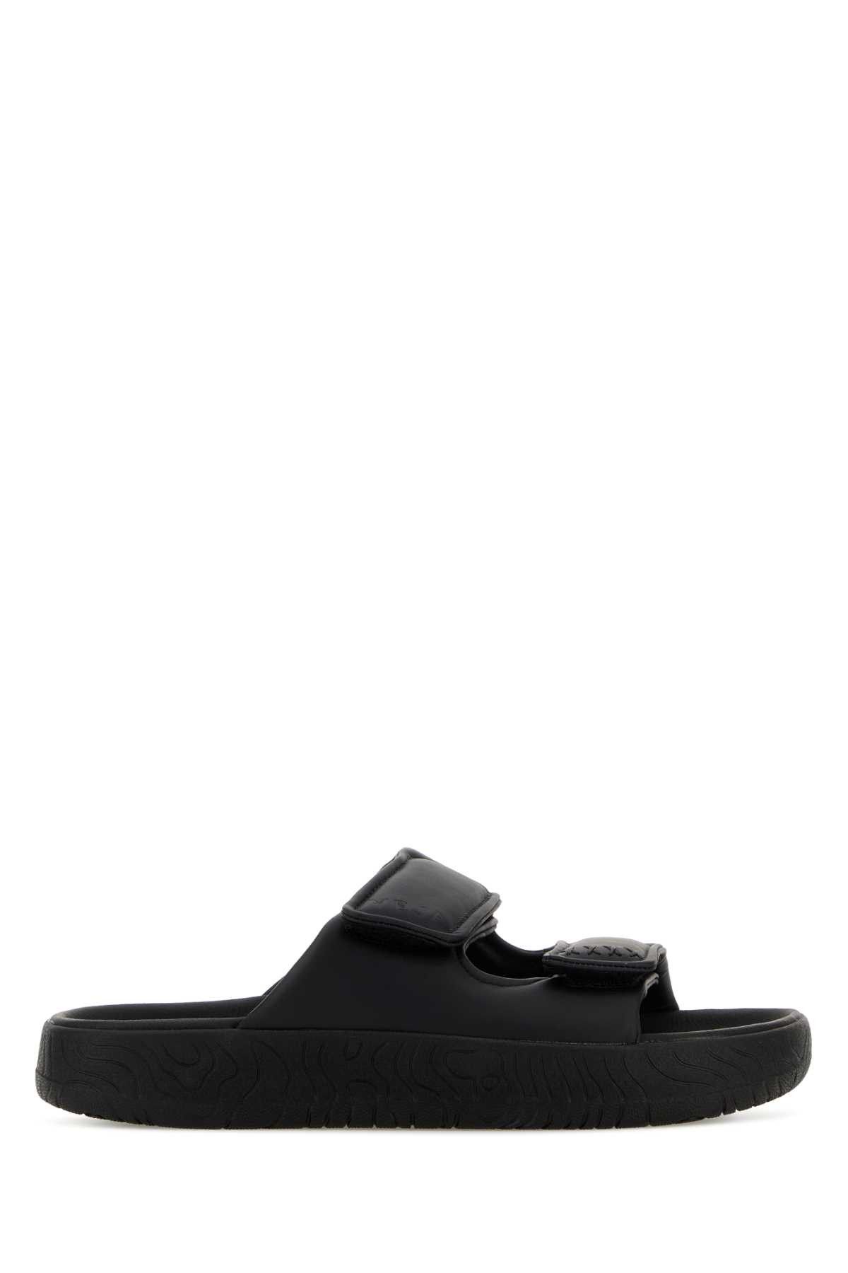 Veja Black Leather Etna Slippers Size US 7 / IT 37 - 1 Thumbnail