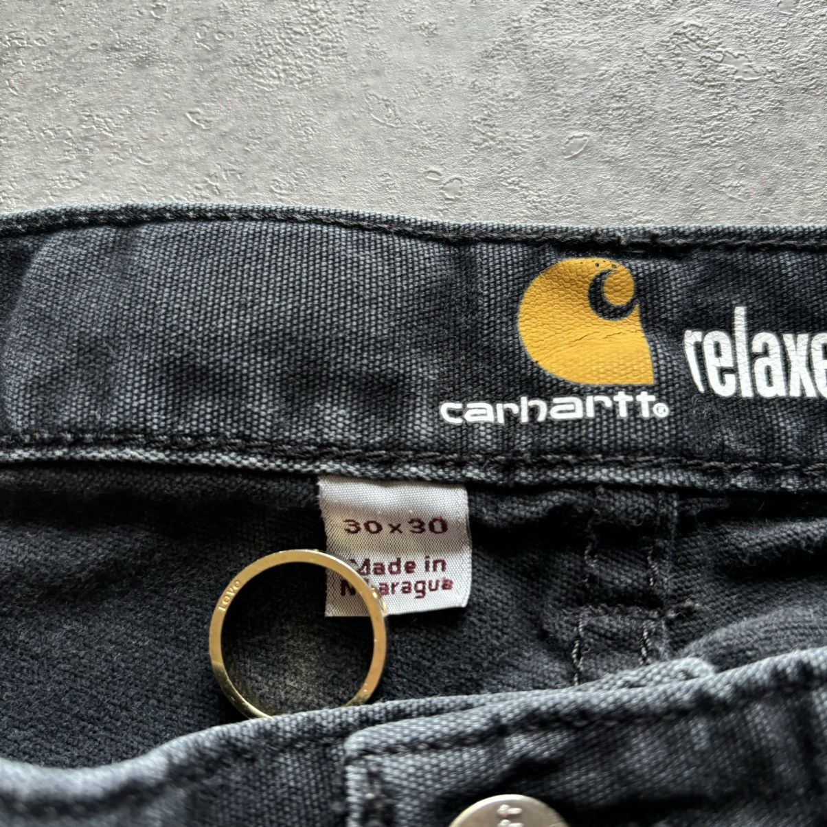 Carhartt Black carhartt carpenter relaxed fit pants Size US 30 / EU 46 - 8 Thumbnail