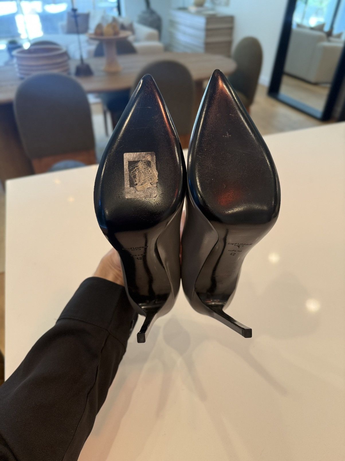 Yves Saint Laurent Grey heel pumps Size US 12 / IT 42 - 16 Thumbnail