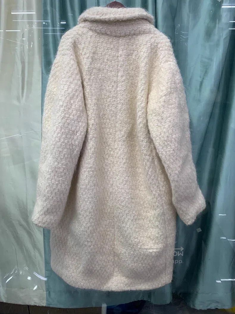 Jil Sander Jil Sander size 34 Off-white teddy bear fur coat Size M / US 6-8 / IT 42-44 - 3 Thumbnail