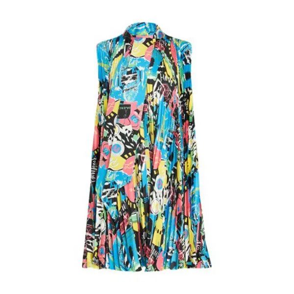 Balenciaga o1y0625 Midi Dress in Multicolor Size S / US 4 / IT 40 - 1 Thumbnail