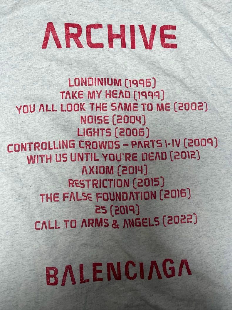 Balenciaga Balenciaga 24 SS White and Red Archive Apple Music Limited Size US S / EU 44-46 / 1 - 3 Thumbnail