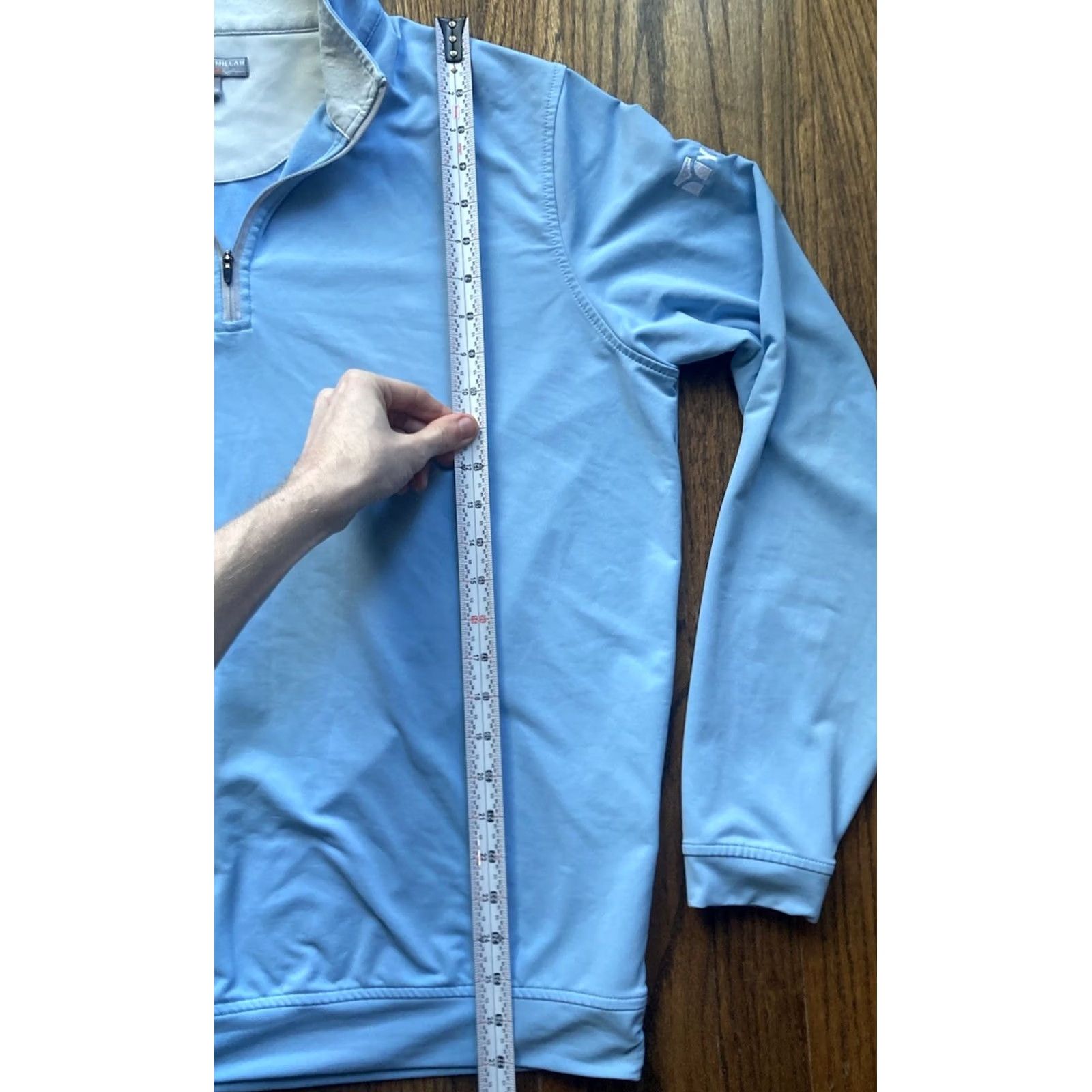 Peter Millar Peter Millar 1/4 Zip Pullover Mens Large Perth Performance Light Blue Wicking Shirt Size US L / EU 52-54 / 3 - 7 Thumbnail