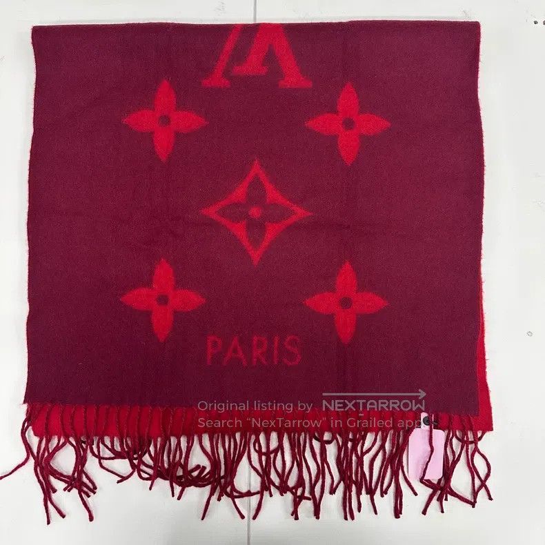 Louis Vuitton Louis Vuitton Double-faced cashmere scarf Size ONE SIZE - 4 Thumbnail