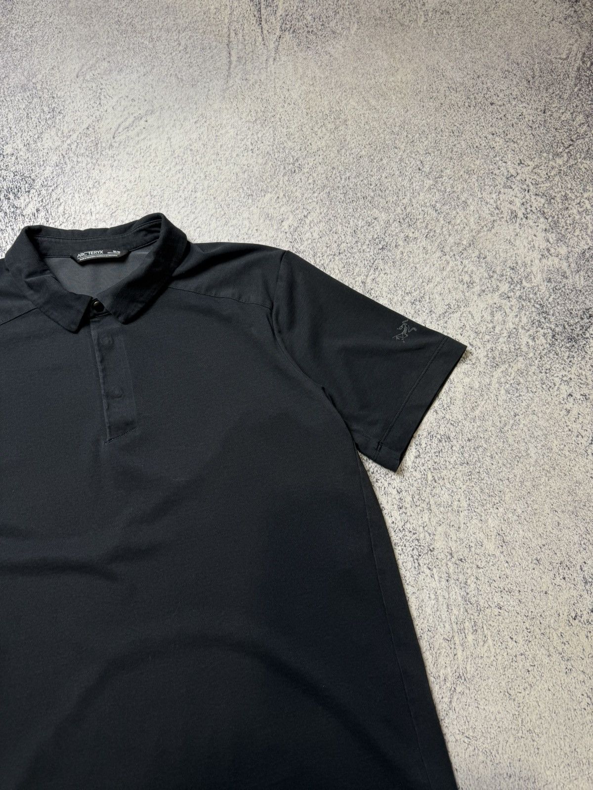Arc'teryx Mens Arcteryx Black Polo Shirt Size M Size US M / EU 48-50 / 2 - 4 Thumbnail