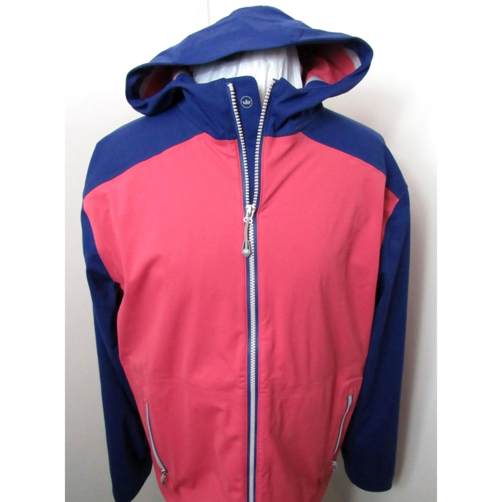 Peter Millar PETER MILLAR Hyperlight 3L Link Hooded Jacket Cape Red NWT Mens M Size US M / EU 48-50 / 2 - 3 Thumbnail