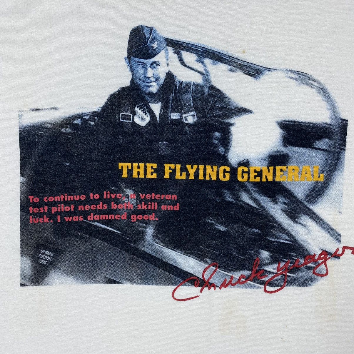 The Real McCoy's Vintage REAL MCCOY Chuck Yeager The Flying General Tee Size US S / EU 44-46 / 1 - 4 Thumbnail