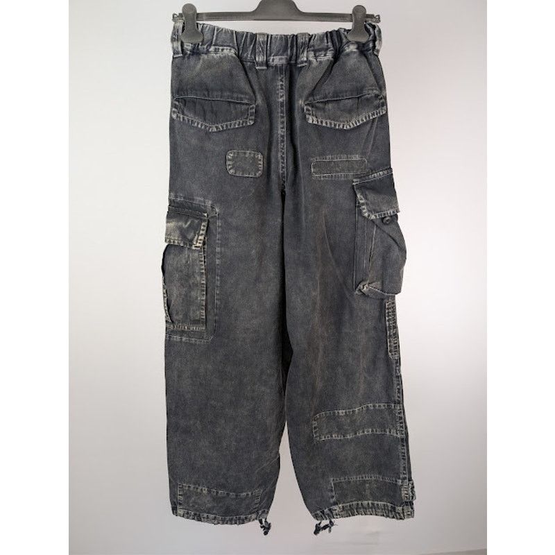 Maison MIHARA YASUHIRO o1rshd1 Repair Cargo Trousers Denim Pants in Black Size US 32 / EU 48 - 12 Thumbnail
