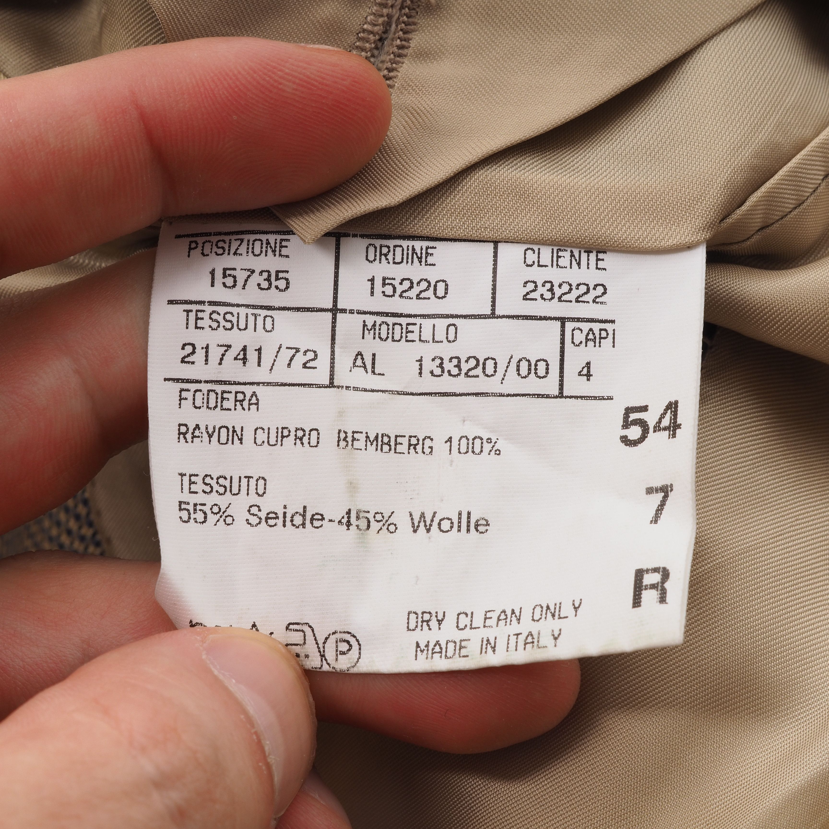 Canali Canali Silk Wool Three Button Sport Coat Blazer Jacket Size 44R - 5 Thumbnail