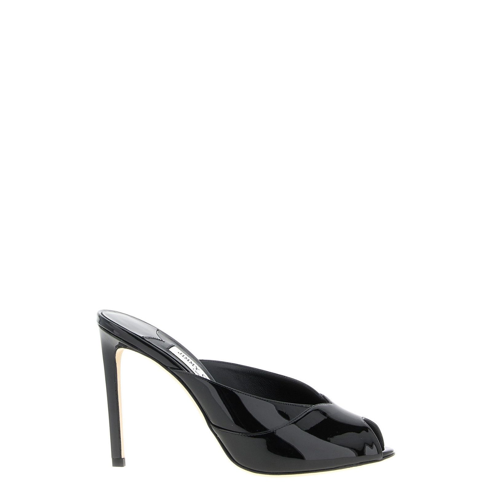 JIMMY CHOO Birgitte Black 100mm Mules New (Euro Size:7;)