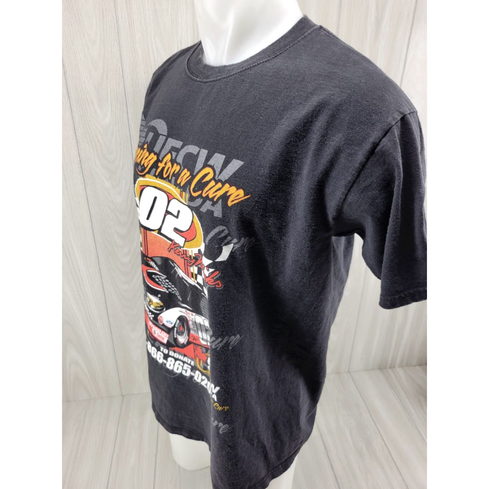 Gildan Kenny Micks Nascar 02 Men's Shirt Size Large L Black Graphic Print T-Shirt Short Sleeve Gildan Nascar 02 Boys Mens Size US L / EU 52-54 / 3 - 4 Thumbnail