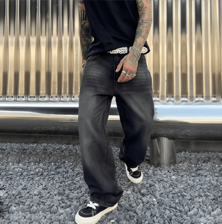 Vision Streetwear American Vintage Washed Loose Wide Leg Jeans Size US 34 / EU 50 - 2 Thumbnail