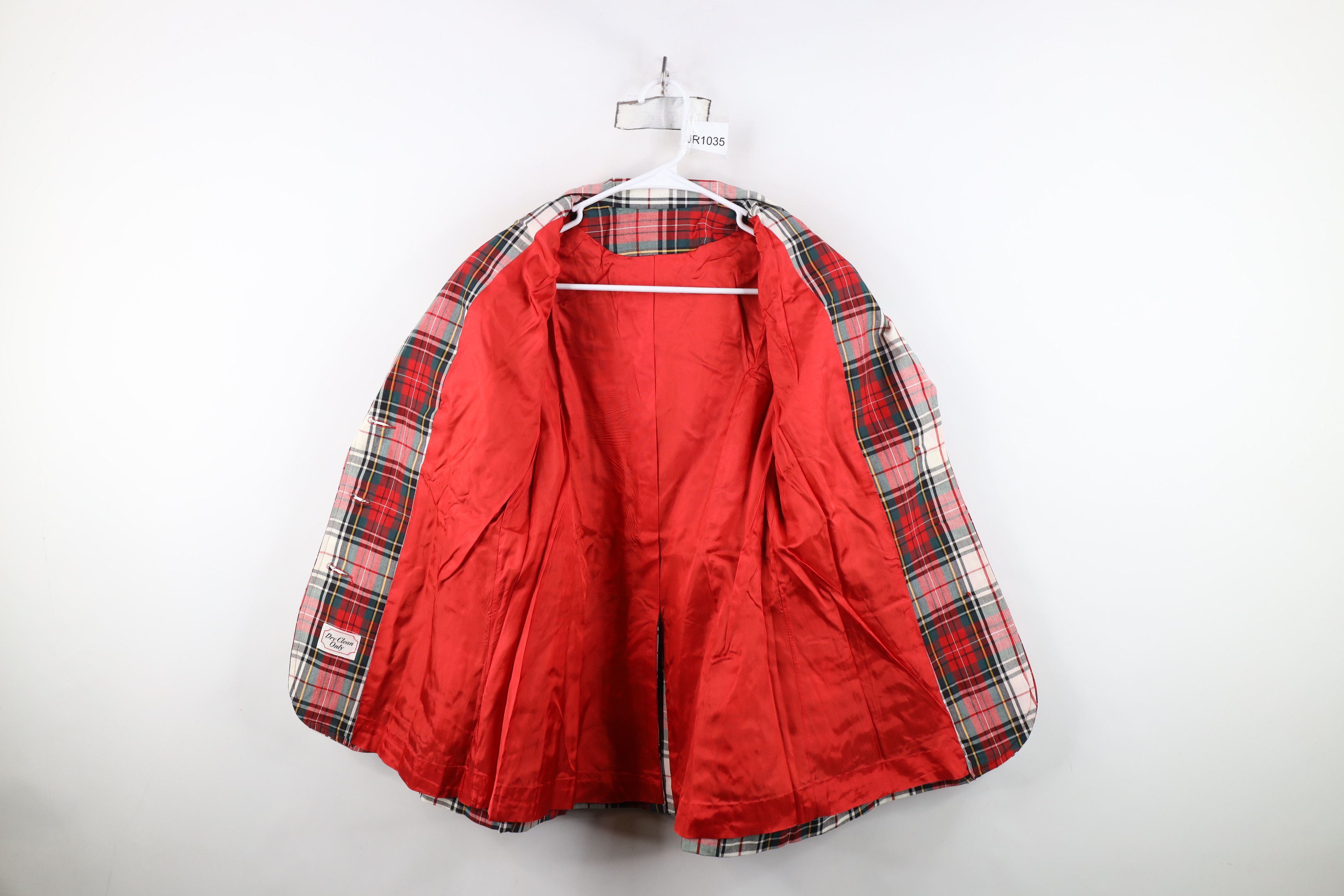 Vintage Deadstock Vintage 50s 60s Rockabilly Blazer Jacket Plaid USA Size XL / US 12-14 / IT 48-50 - 9 Thumbnail
