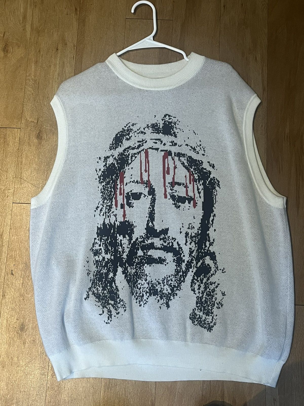 Other You love Jesus knitted sweater sleeveless Size US XL / EU 56 / 4 - 1 Thumbnail