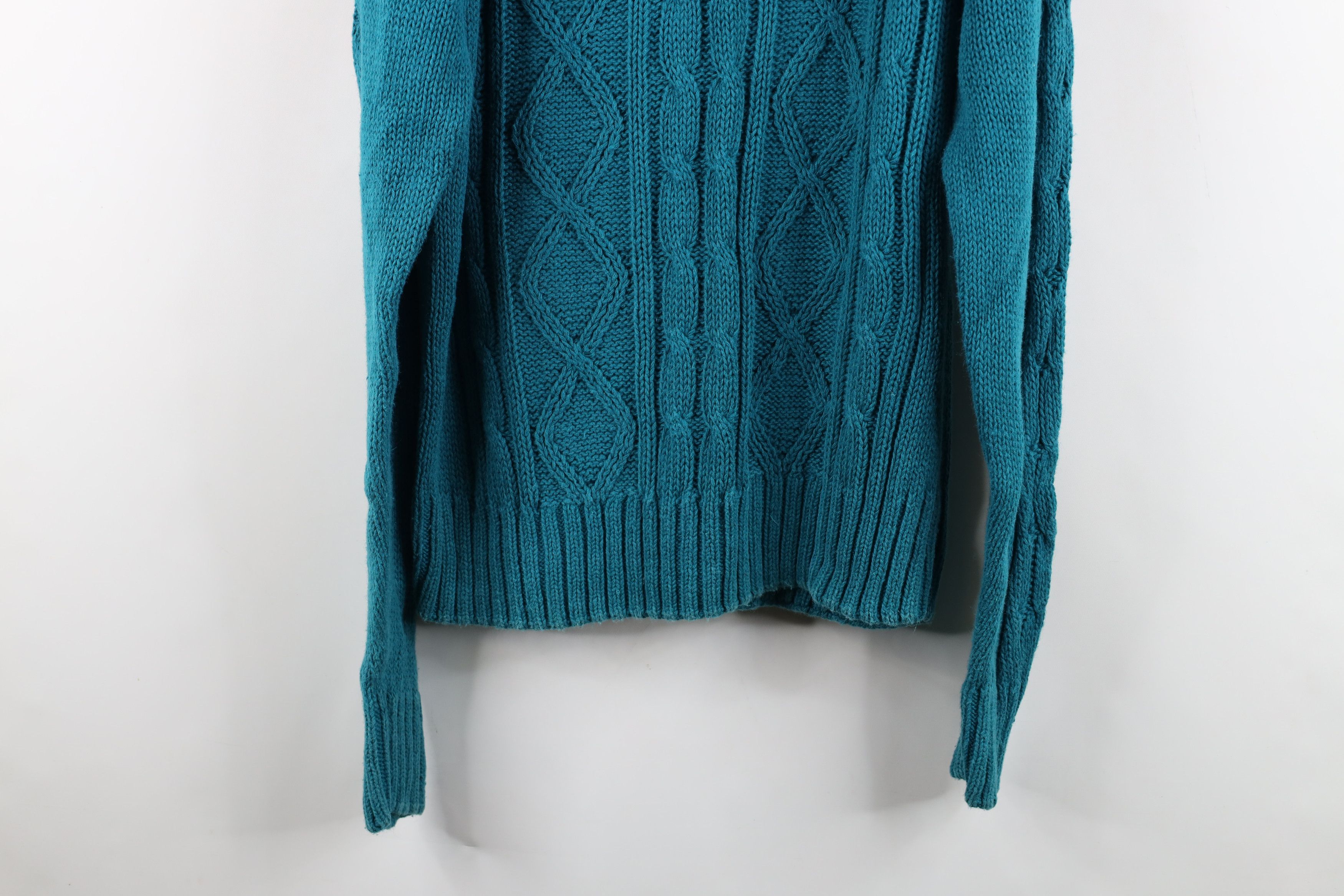 Vintage Vintage 70s 80s Streetwear Cable Knit Fisherman Sweater Size US L / EU 52-54 / 3 - 11 Thumbnail