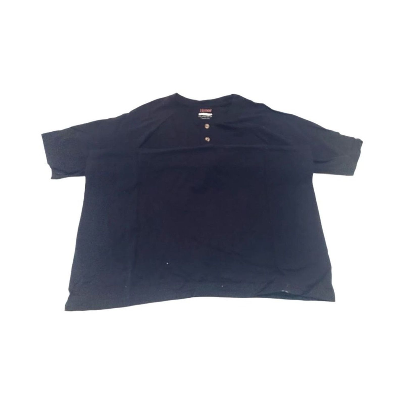 Hanes NWOT Hanes Men`s Casual T-shirt Black Classic Fit L Cotton Size US L / EU 52-54 / 3 - 3 Thumbnail