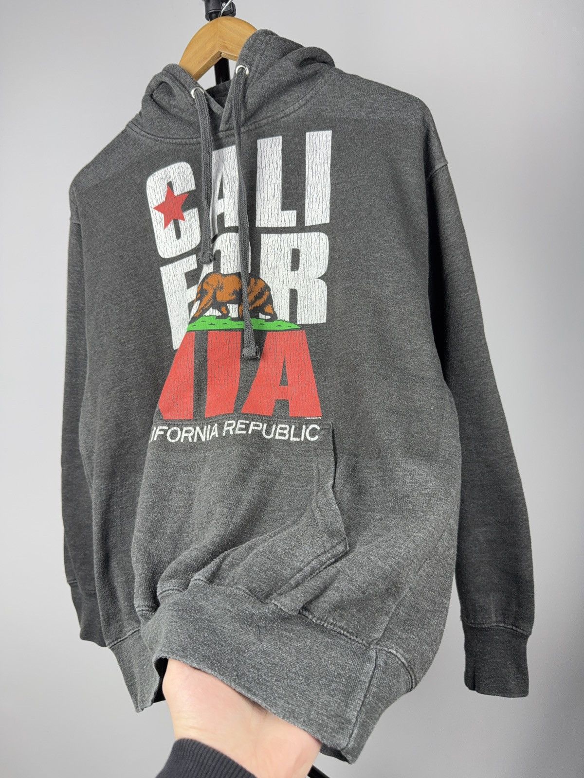 Vintage Vintage 90s Retro USA Logo California Republic Bear Hoodie Size US S / EU 44-46 / 1 - 2 Thumbnail