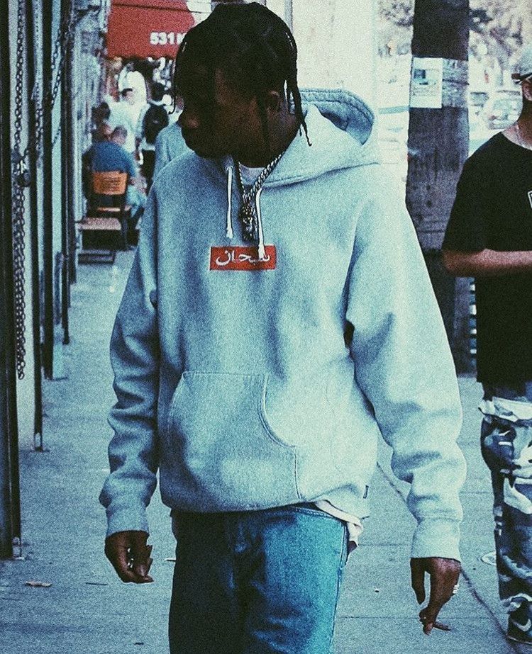 Supreme Supreme 1997 Arabic Box Logo Hoodie Grey Size US XL / EU 56 / 4 - 9 Thumbnail