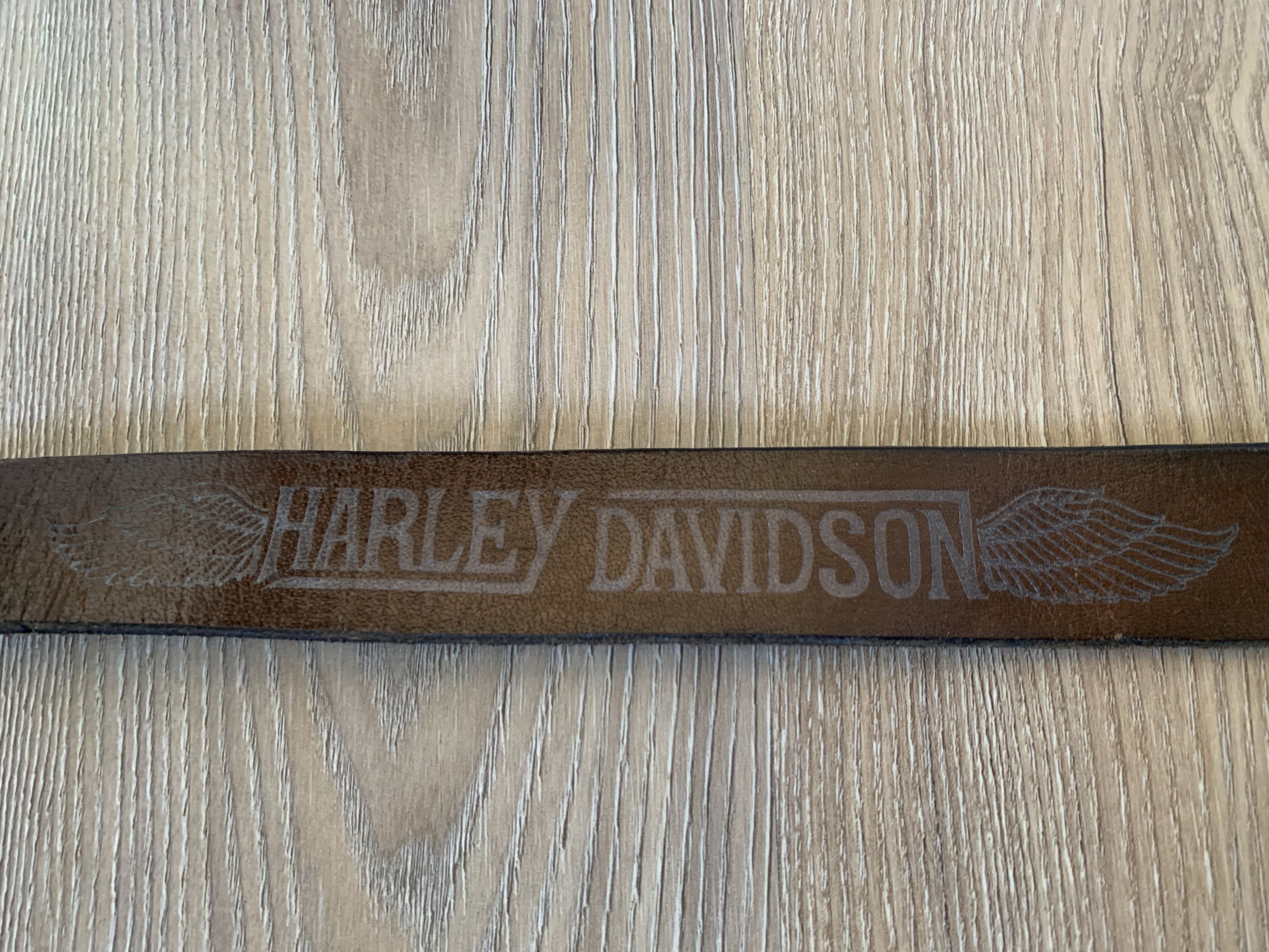 Harley Davidson Harley Davidson Brown Leather Belt Without Buckle Size ONE SIZE - 5 Thumbnail
