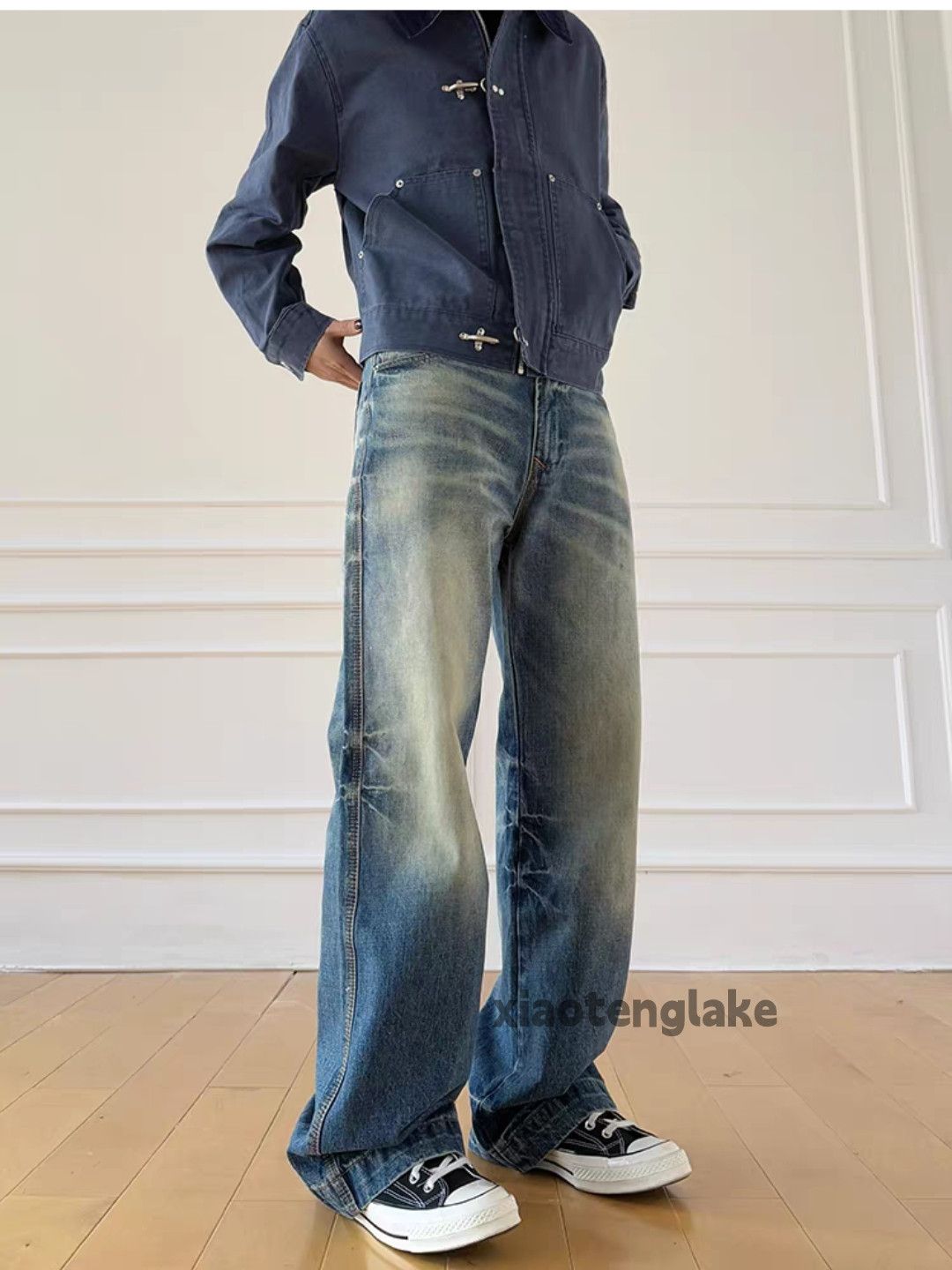 Jean ltx vintage washed faded loose baggy hiphop yuppie jeans Size US 28 / EU 44 - 10 Thumbnail