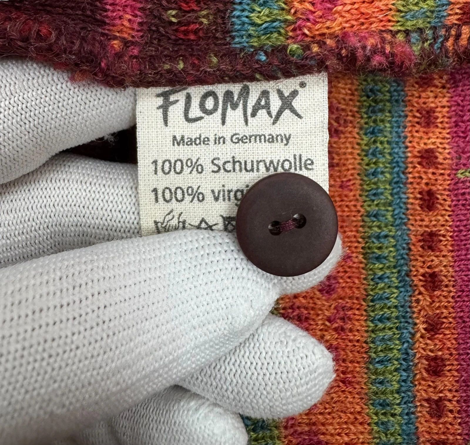 Other Flomax Wool Knit Cardigan Striped Floral Pattern size S Size S / US 4 / IT 40 - 11 Thumbnail