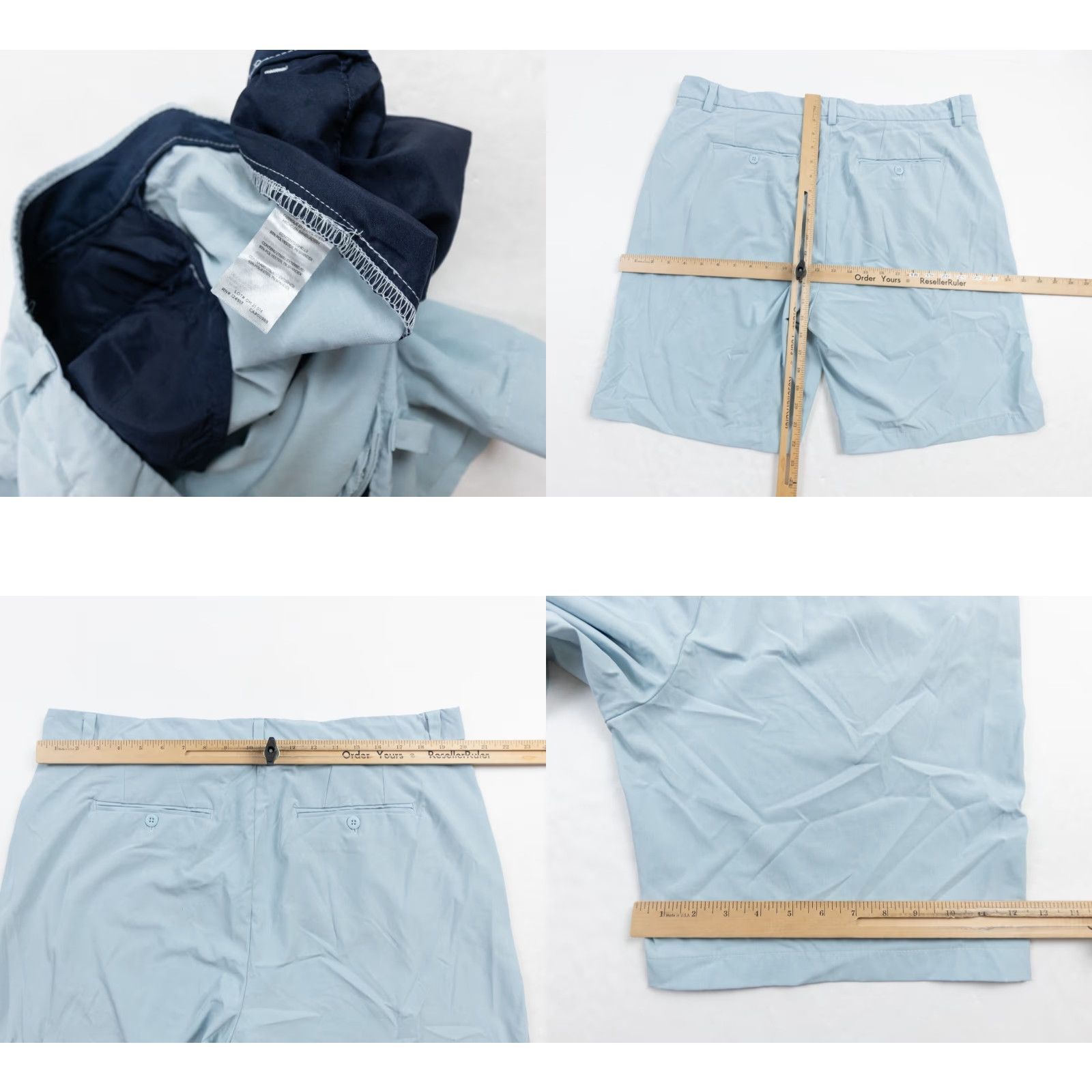 Onia Onia Shorts Mens 38 Blue Chino Versatility Short Stretch Flat Front 9" Inseam Size US 38 / EU 54 - 8 Thumbnail
