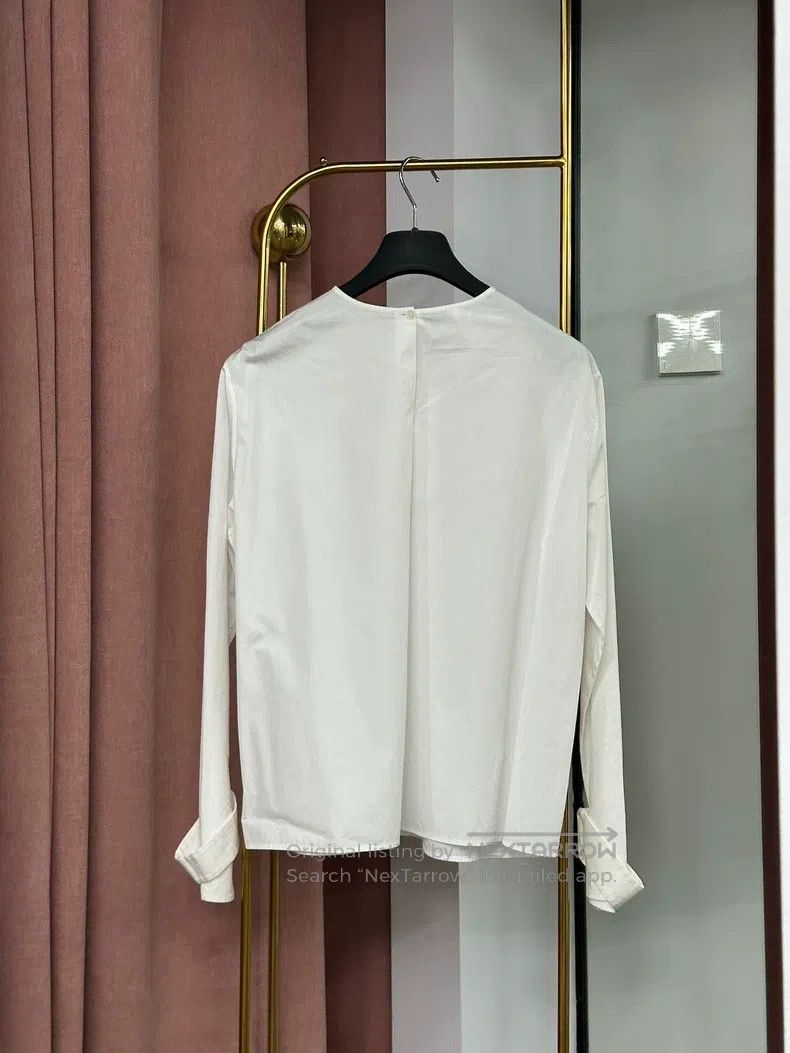 Loro Piana Loro Piana White Long Sleeve Shirt Size XS / US 0-2 / IT 36-38 - 3 Thumbnail