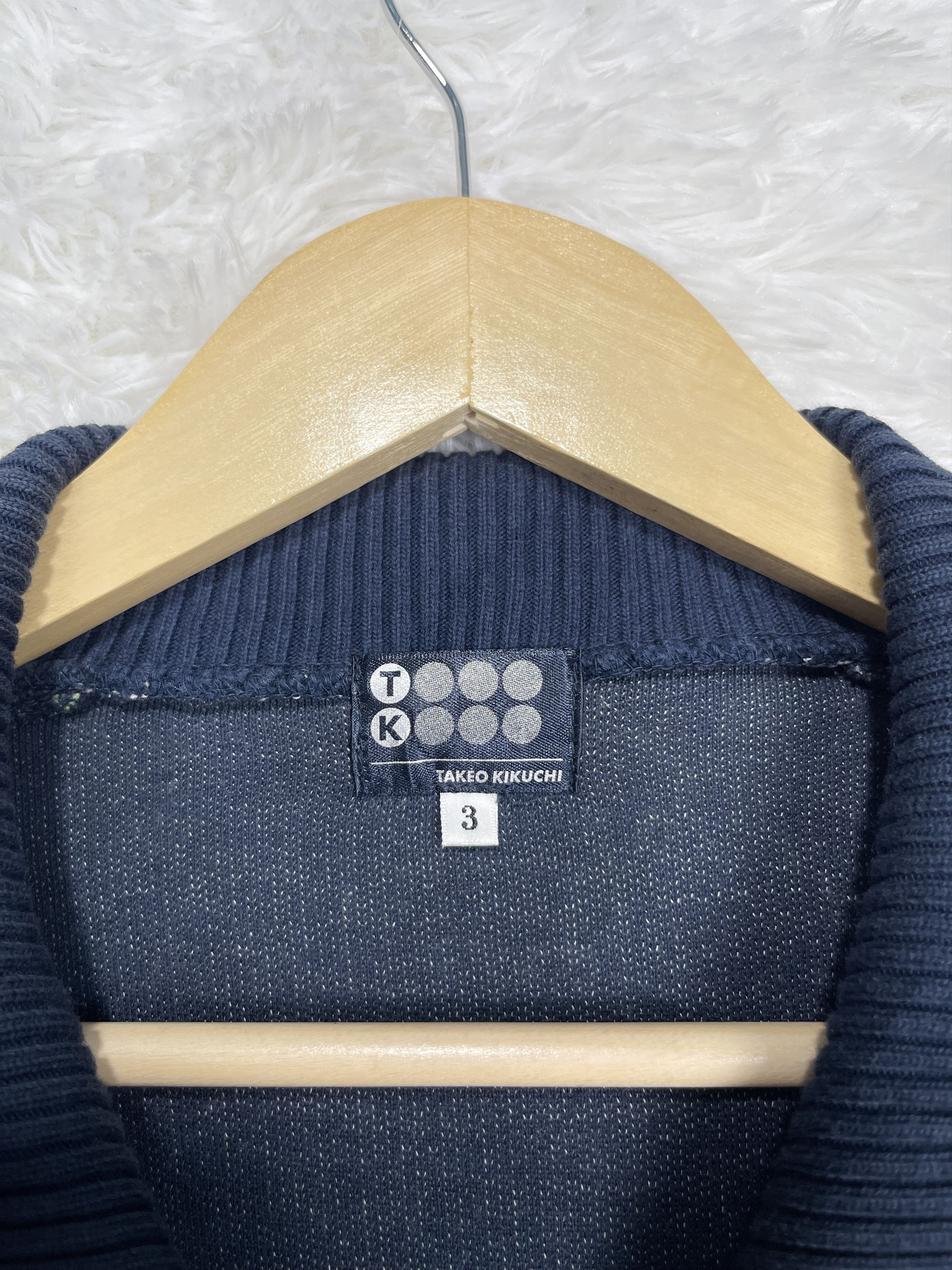 Takeo Kikuchi Vintage Takeo Kikuchi Zip Up Pullover Sweater AS0011 Size US S / EU 44-46 / 1 - 5 Thumbnail
