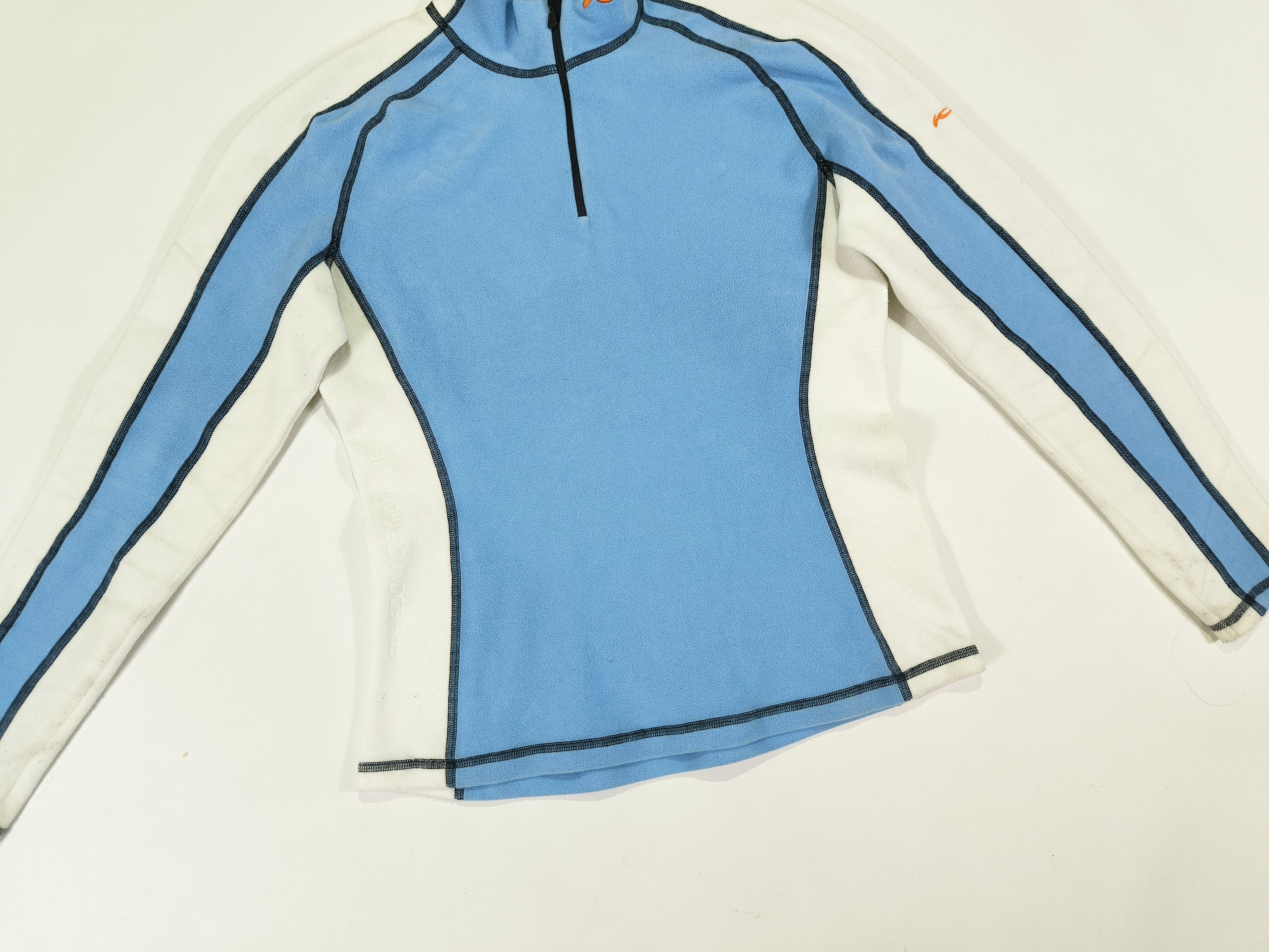 KJUS KJUS Blue Midlayer Pullover 1/4 Zip Fleece Long Sleeve Size M / US 6-8 / IT 42-44 - 3 Thumbnail