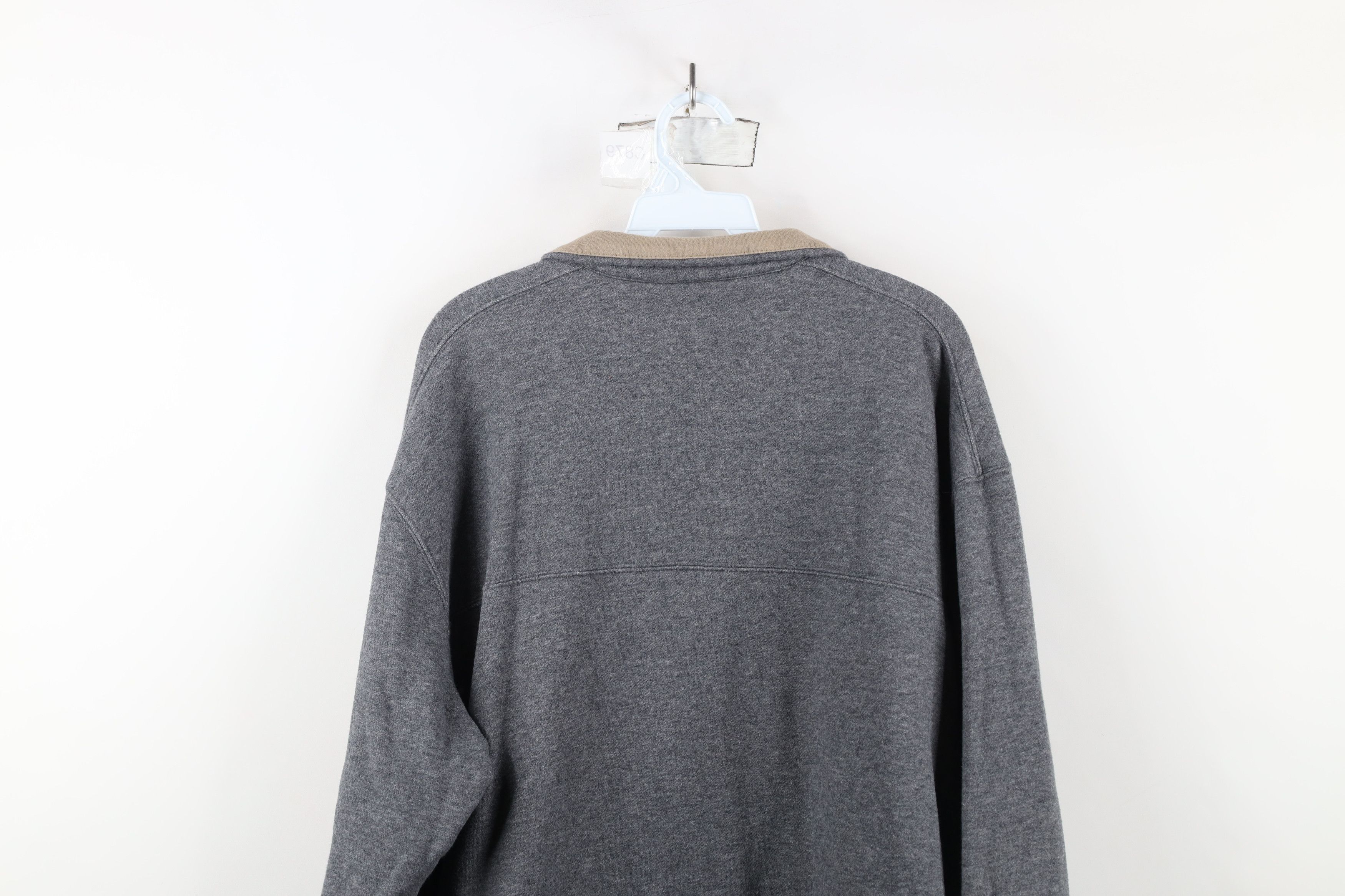 Columbia × Vintage Vintage Y2K Columbia Pullover Sweatshirt Heather Gray Size US XXL / EU 58 / 5 - 12 Thumbnail