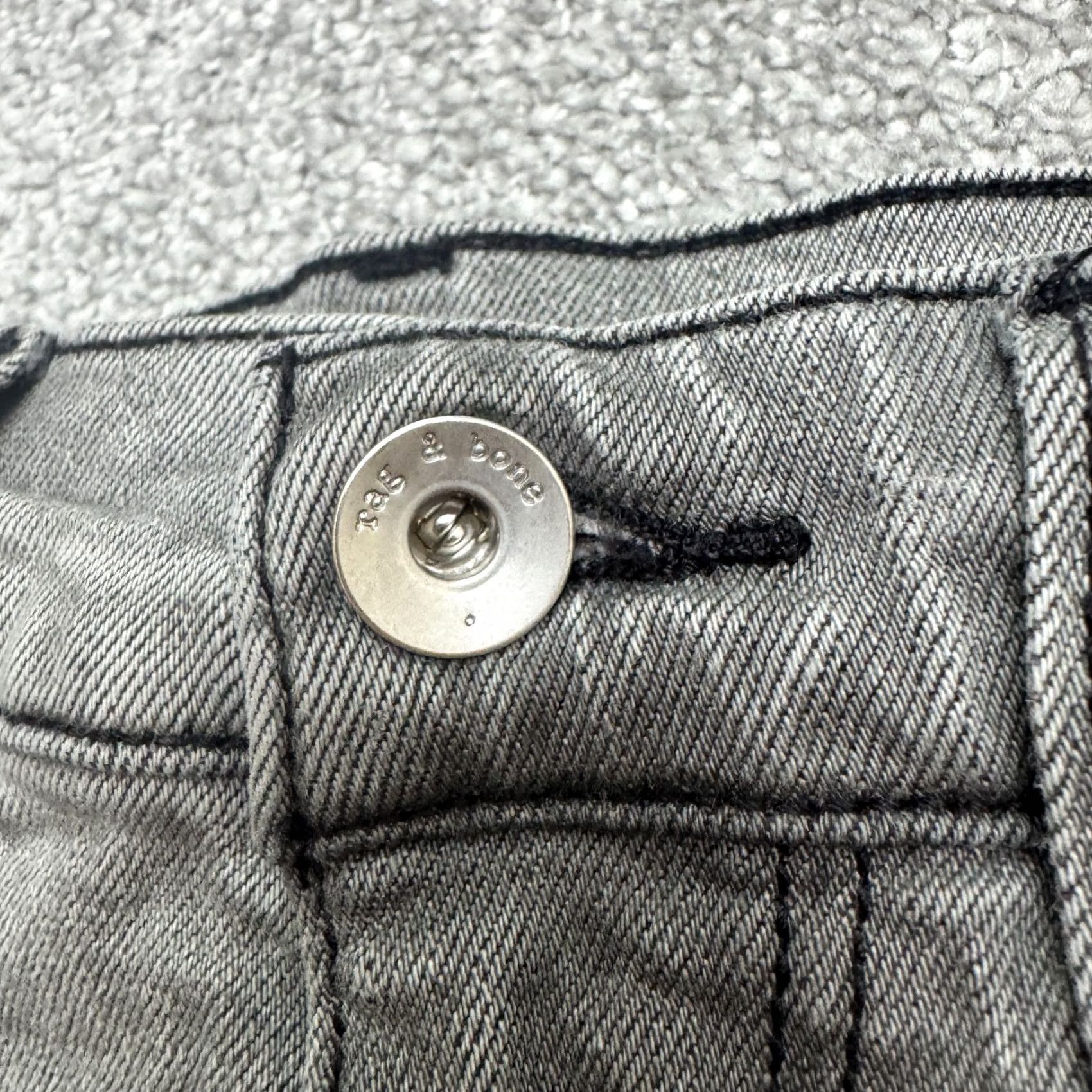 Rag & Bone rag & bone Fit 2 Slim Straight Jeans Mens 30x31 Charcoal Grey 5-Pocket Denim Stretch Pattern: Solid, Logo, USA, Designer, Classic Mens Size US 30 / EU 46 - 5 Thumbnail