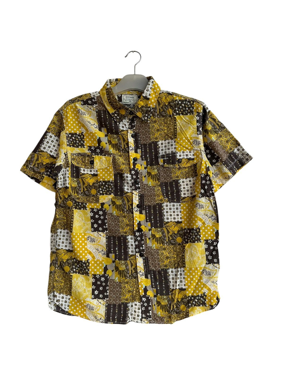 KATO Kato Japan Patchwork Style Shirt Size US M / EU 48-50 / 2 - 1 Thumbnail