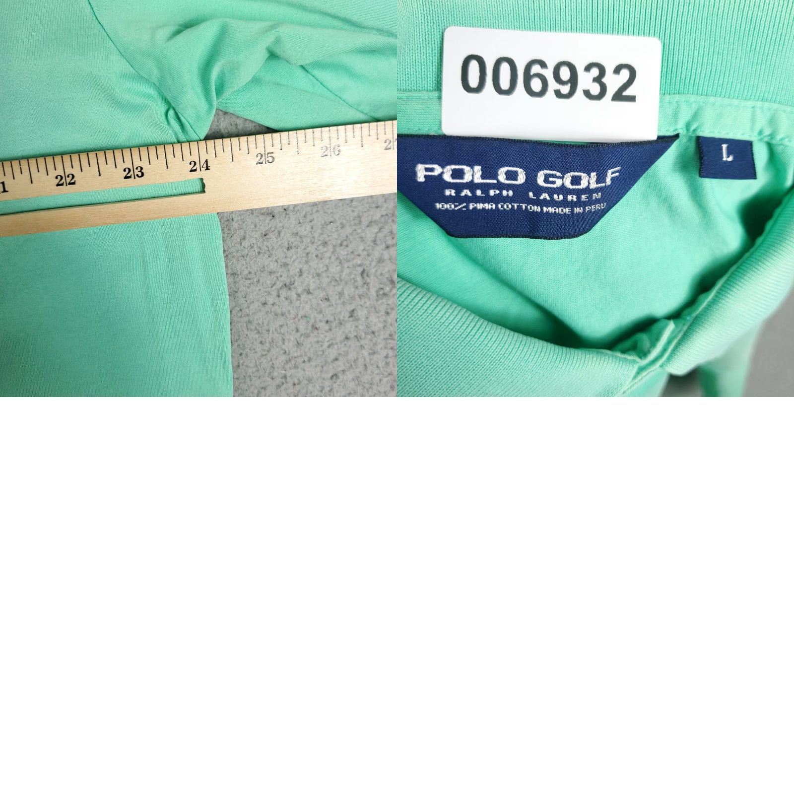 Ralph Lauren Polo Golf Ralph Lauren Green Polo Shirt Size Large Mens Short Sleeve Activewear Size US L / EU 52-54 / 3 - 8 Thumbnail