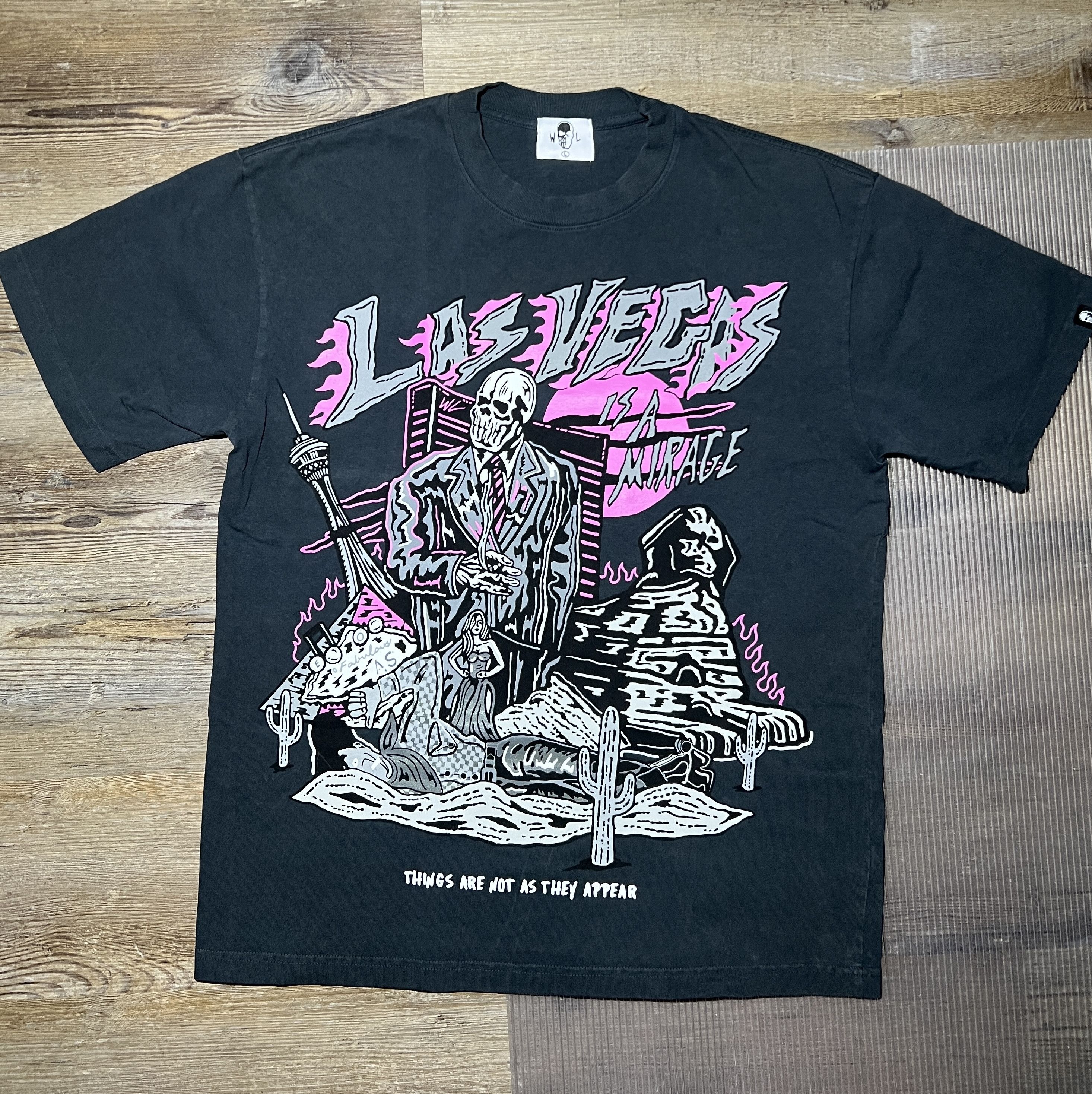 Warren Lotas Las Vegas Is a Mirage Tee Shirt Size US L / EU 52-54 / 3 - 2 Thumbnail