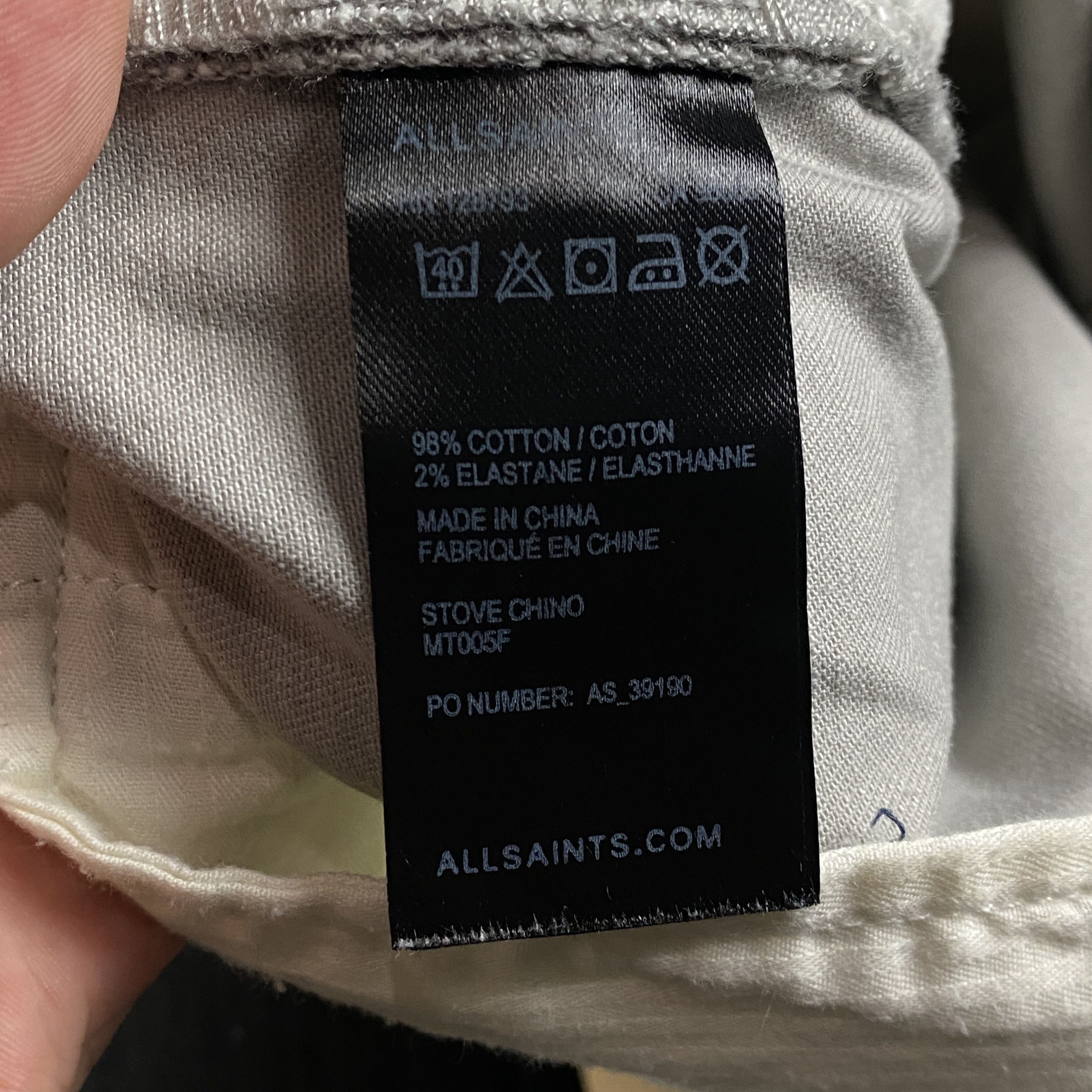 Allsaints Men’s Chinos Pants Allsaints Size 36 Size US 36 / EU 52 - 6 Thumbnail