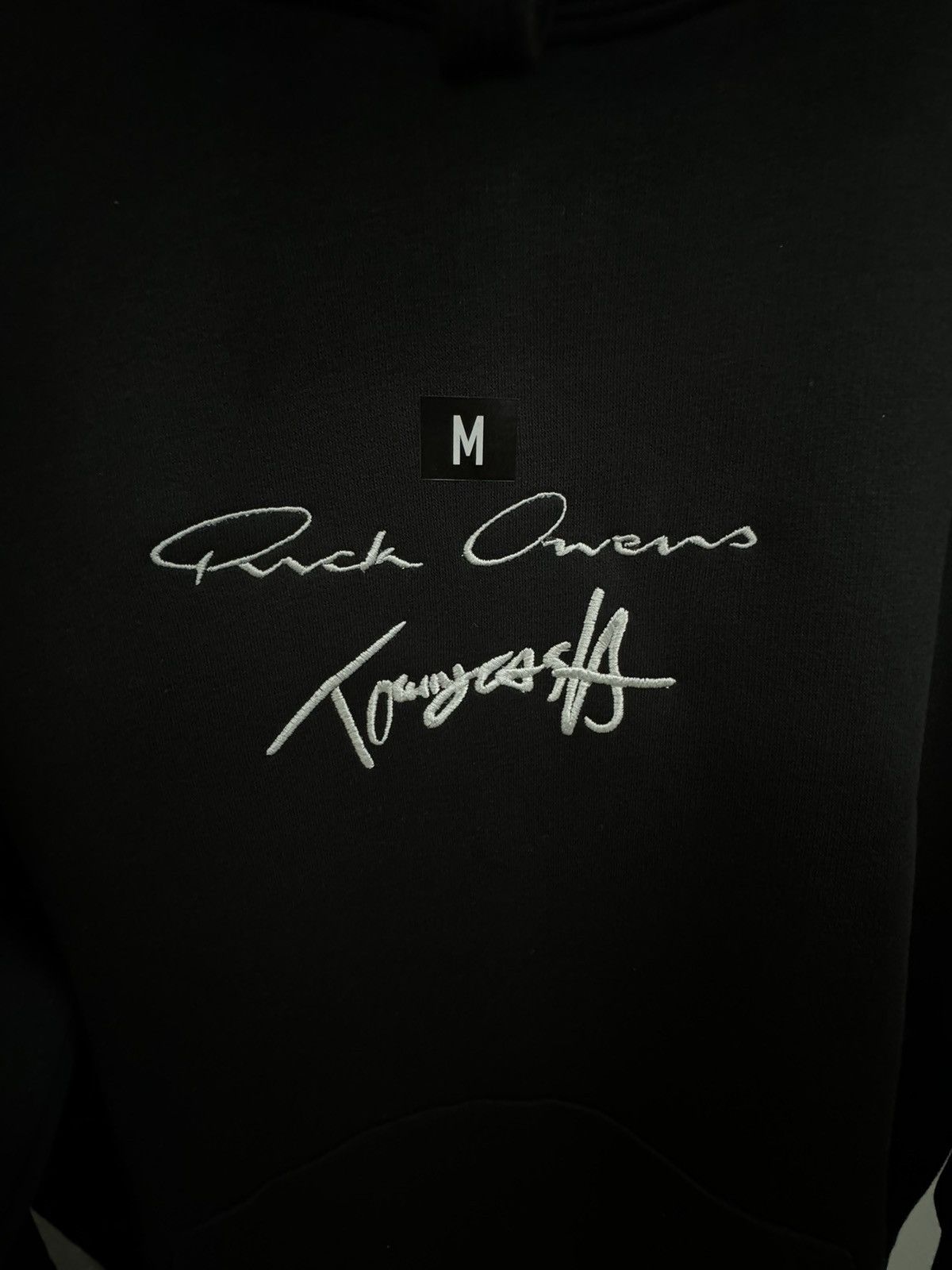 Rick Owens Rick Owens x Tommy Cash Black Logo Hoodie Size US M / EU 48-50 / 2 - 3 Thumbnail
