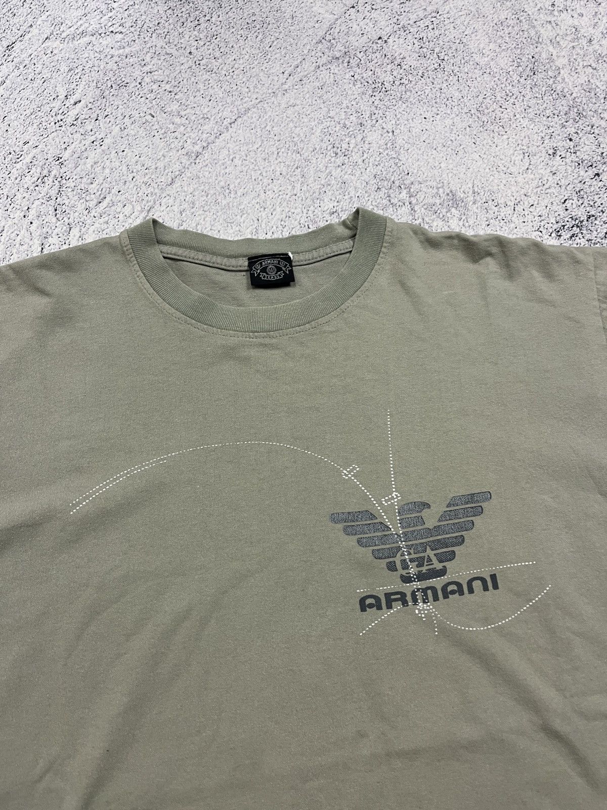 Giorgio Armani Vintage Y2K Armani Jeans Big Logo Graphic T Shirt Streetwear Size US M / EU 48-50 / 2 - 6 Thumbnail