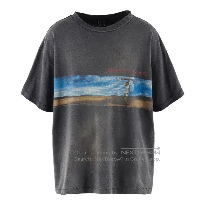 Saint Michael Saint Michael Faded Short Sleeve Size US L / EU 52-54 / 3 - 1 Thumbnail