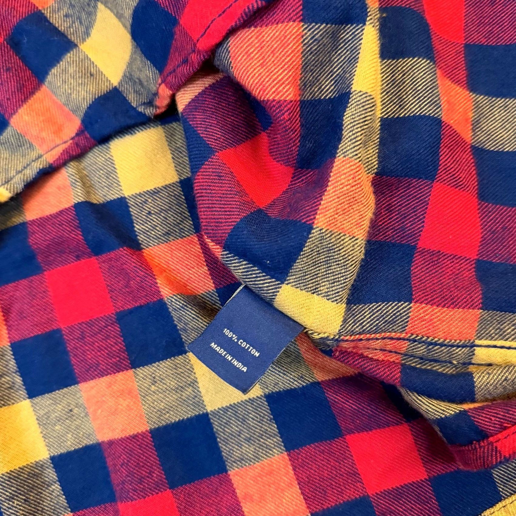 Cremieux Cremieux Premium Denim Flannel Shirt Mens XXL Red Yellow Blue Buffalo Check NWT Size US XXL / EU 58 / 5 - 6 Thumbnail