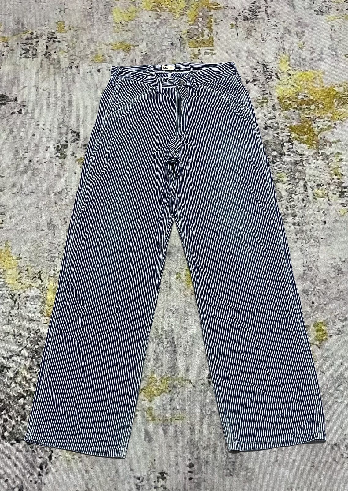 Japanese Brand Flare Japanese Stripe Vintage Size US 29 - 1 Thumbnail