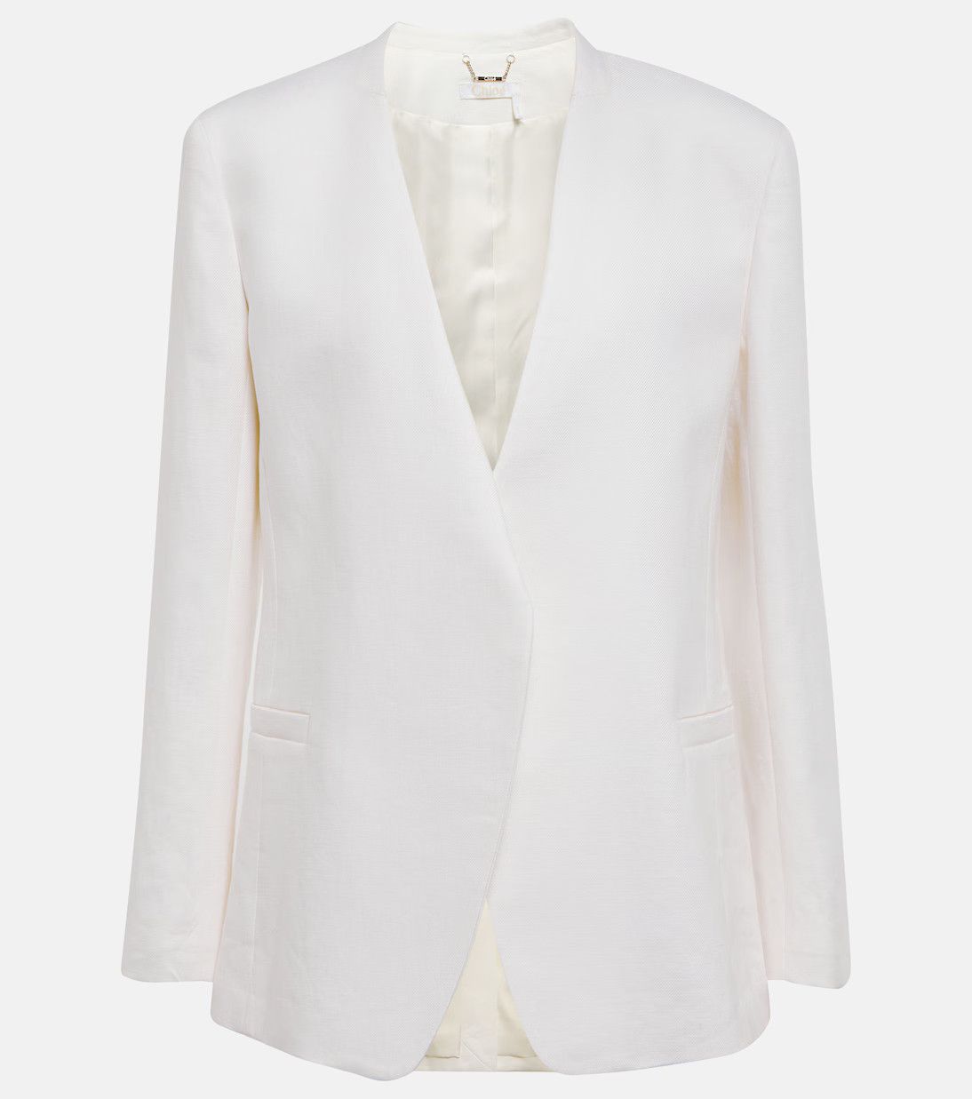 Chloe o1y0825 Blazer in White Size M / US 6-8 / IT 42-44 - 1 Thumbnail