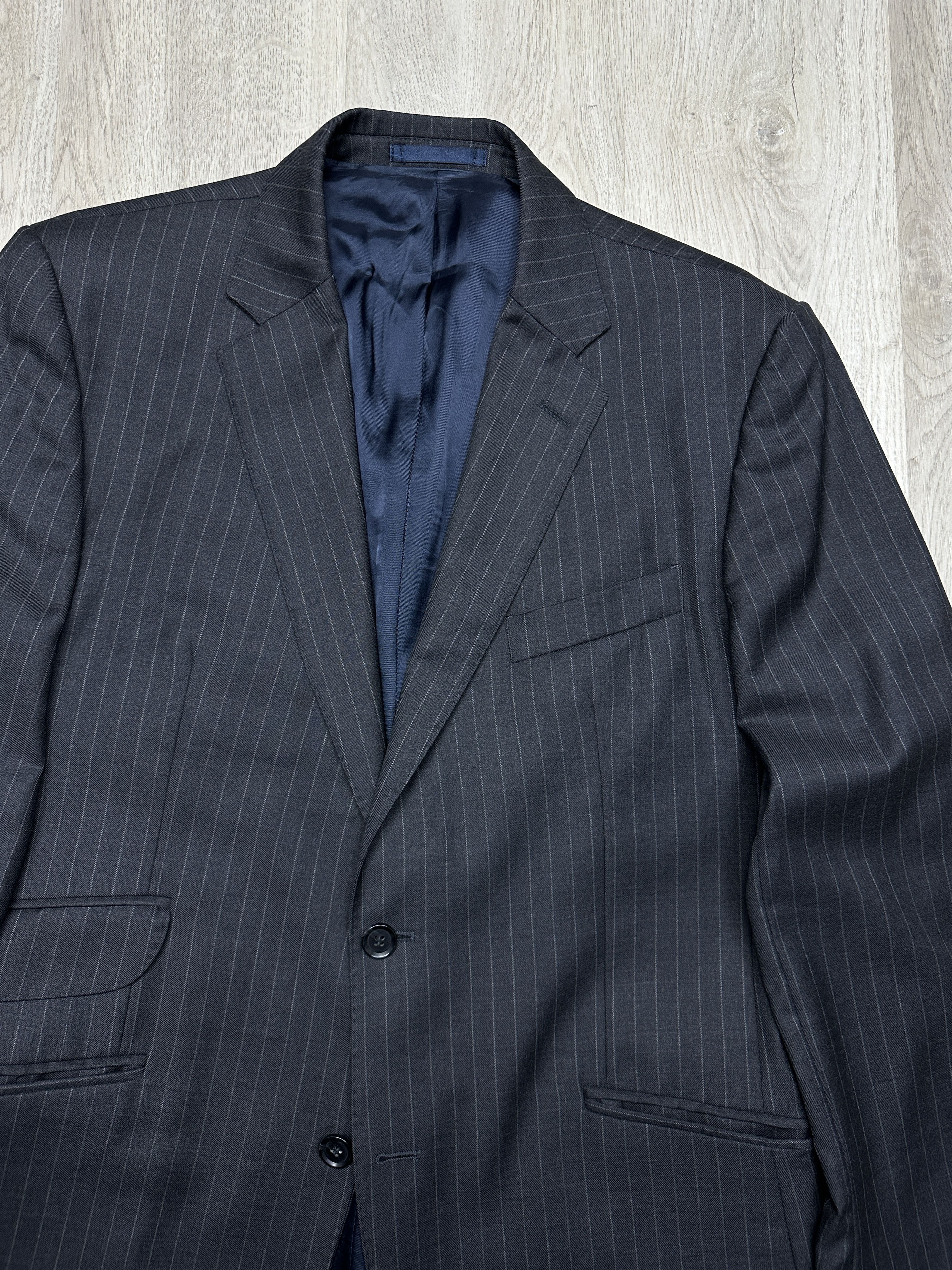 Hackett Hackett London Ing Loro Piana Mens Wool Suit Blazer + Pants Size 42R - 3 Thumbnail