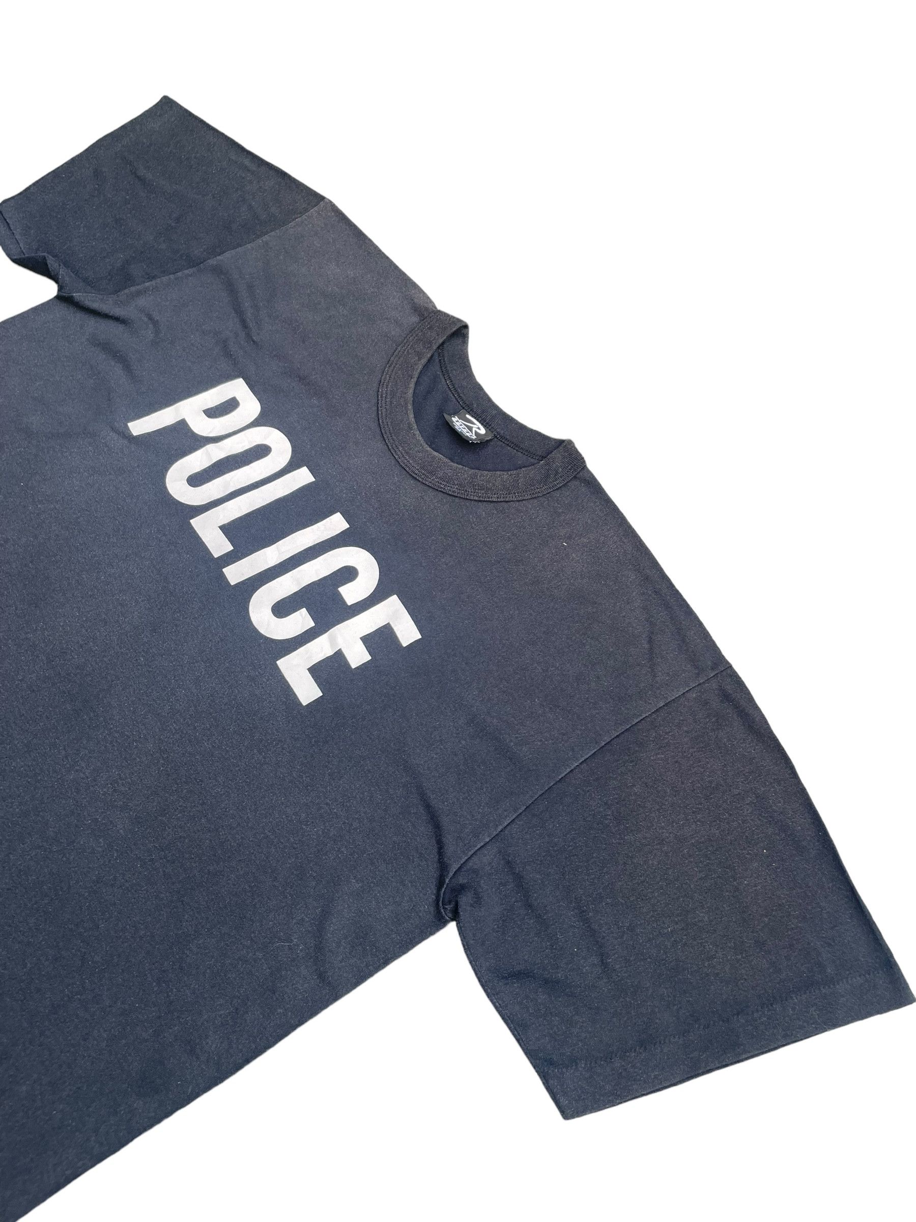 Vintage Vintage Police Spellout Tshirt Size US XXL / EU 58 / 5 - 2 Thumbnail